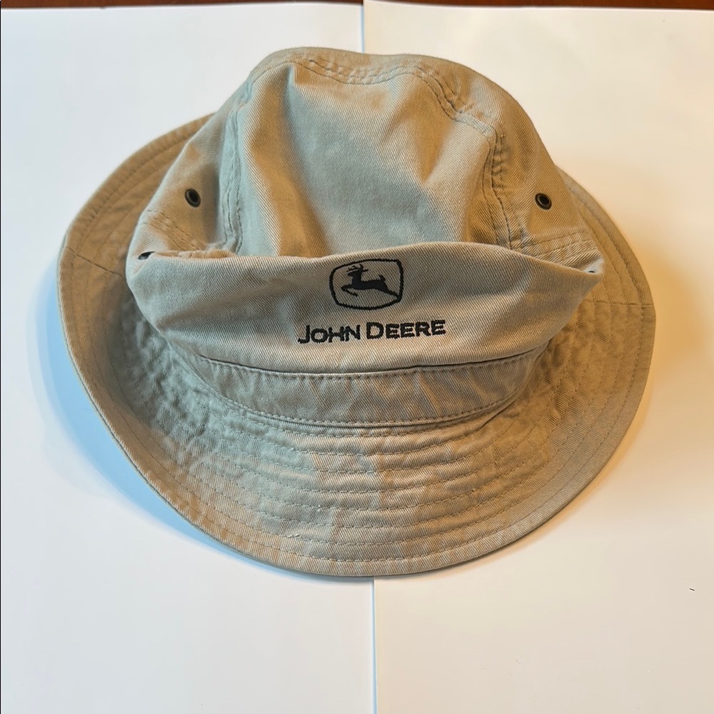 John Deere Tan Bucket Hat